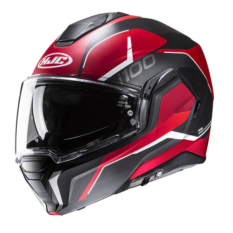 I-100 Casco Convertibile Lorix Mc1sf Nero/rosso Hjc