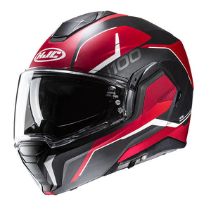 I-100 Casco Convertibile Lorix Mc1sf Nero/rosso Hjc