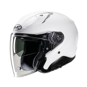 Rpha31 Pearl White Casco Jet In Fibra Hjc