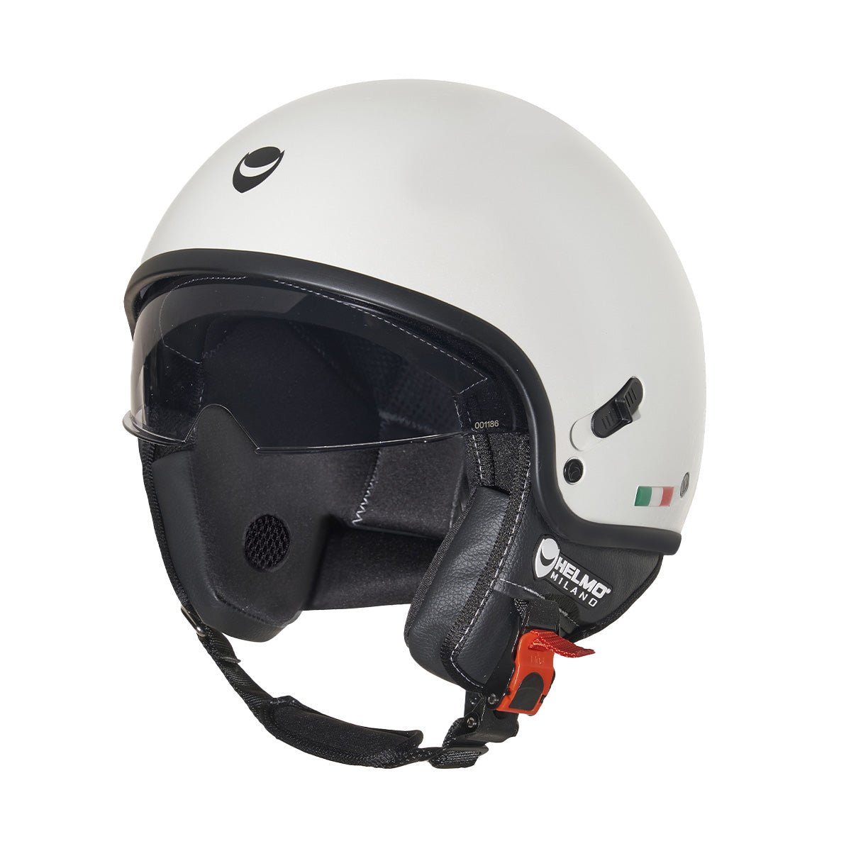 Puro Slider Pearl White Casco Jet Helmo Milano