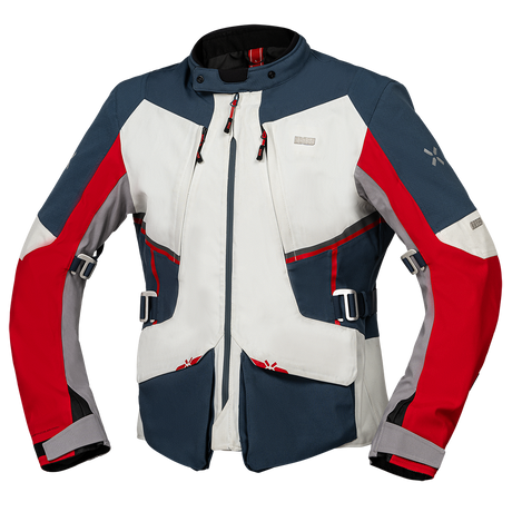 Tourster-stx 1.0 Giacca Laminata Grigio Chiaro-blu-rosso Ixs
