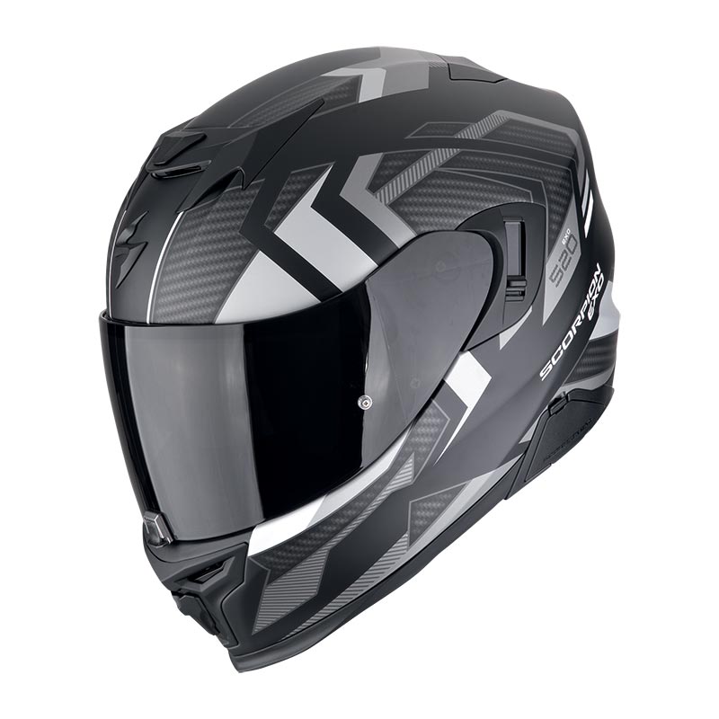 Exo-520 Evo Air Sensus Nero.opaco-argento Casco Integrale Scorpion