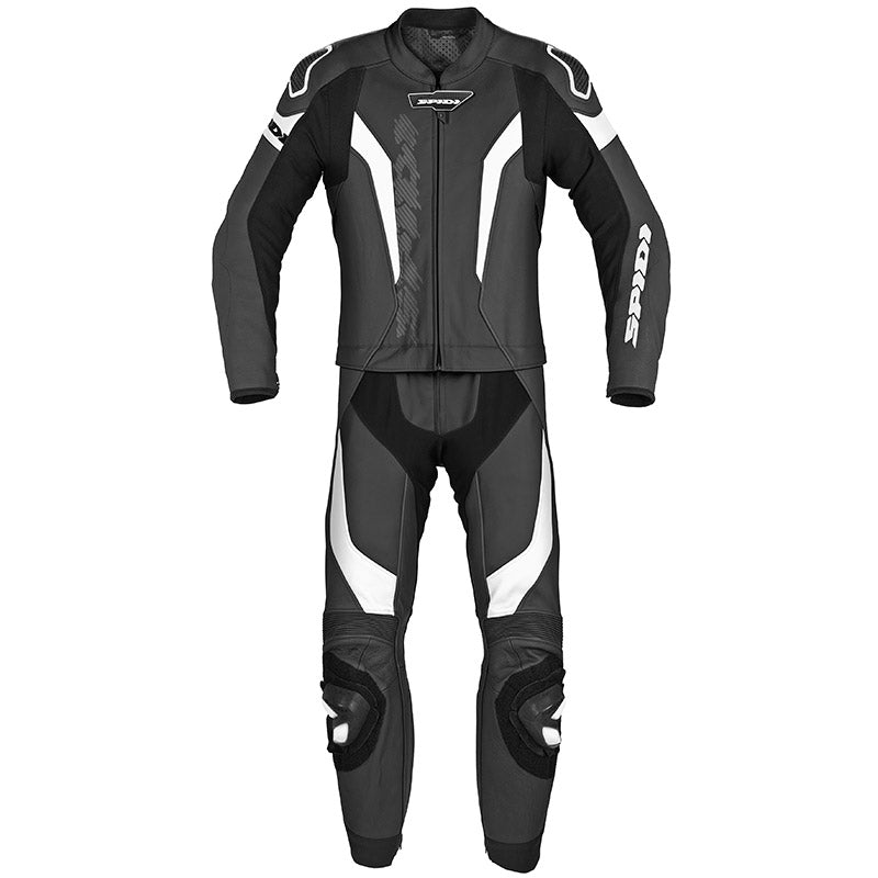 Laser Touring Tuta Divisibile Black/white  In Pelle Spidi